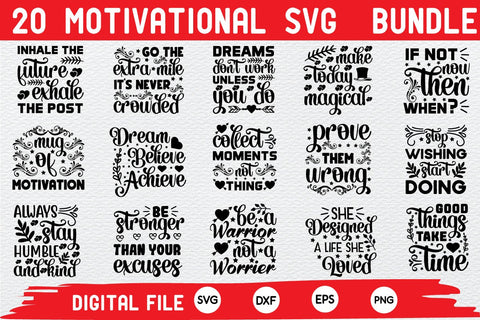 motivational svg bundle SVG buydesign 