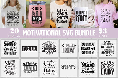 Motivational Svg Bundle SVG Creativeart88 