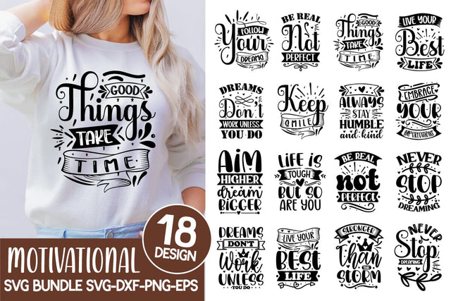 Motivational Svg Bundle SVG designmaster24 