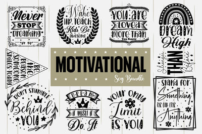 Motivational Svg Bundle, SVG designmaster24 