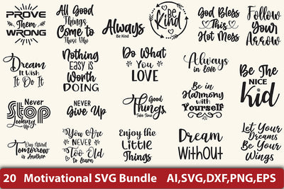 Motivational SVG Bundle SVG orpitasn 