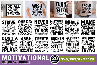 Motivational Svg Bundle SVG Regulrcrative 