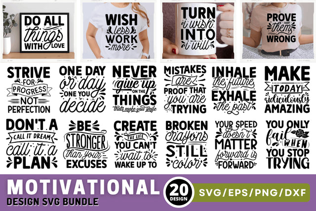 Motivational Svg Bundle SVG Regulrcrative 