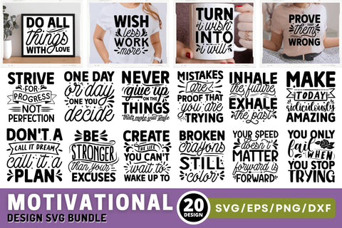 Motivational Svg Bundle SVG Regulrcrative 