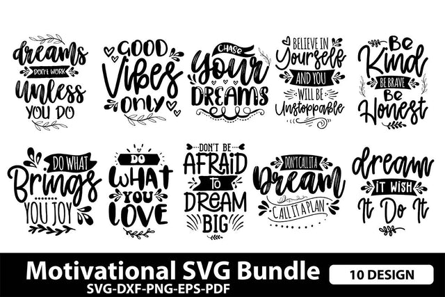 Motivational SVG Bundle SVG shah alam 