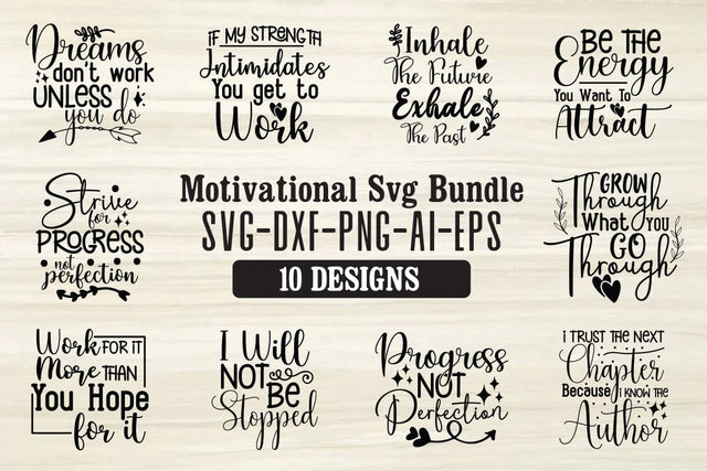 Motivational Svg Bundle SVG Shahin alam 