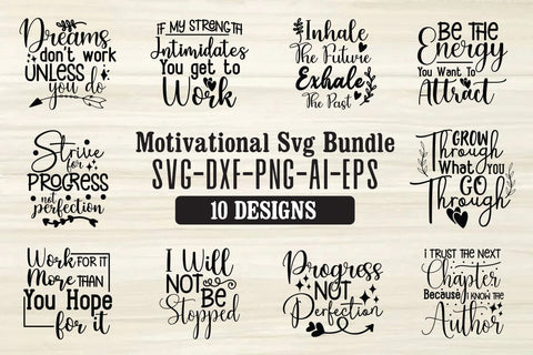 Motivational Svg Bundle SVG Shahin alam 
