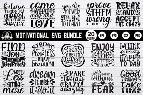 motivational svg bundle vol 3 SVG buydesign 