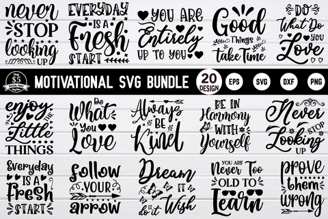 motivational svg bundle vol 4 SVG buydesign 