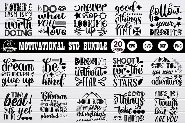 motivational svg bundle vol 5 SVG buydesign 