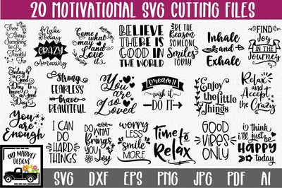 Motivational SVG Cut File Bundle SVG Old Market
