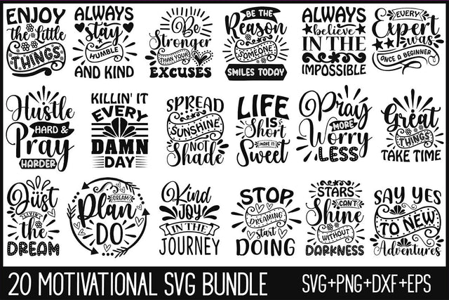 Motivational SVG Design Bundle SVG Rupkotha 