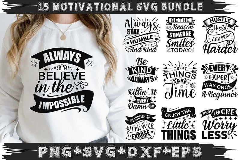 Motivational SVG Design Bundle SVG Rupkotha 