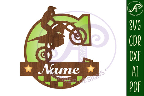 Motocross Capital Monogram Letter C SVG SVG APInspireddesigns 