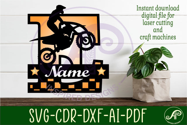 Motocross Capital Monogram Letter E SVG SVG APInspireddesigns 
