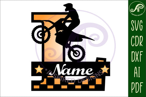 Motocross Capital Monogram Letter L SVG SVG APInspireddesigns 