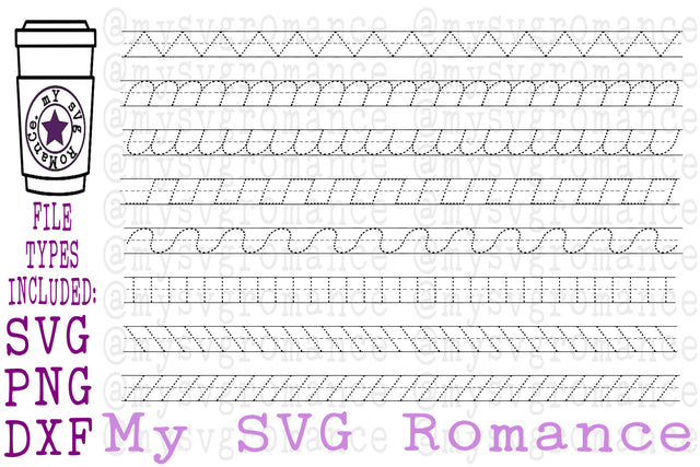 Motor Development Learning Aid DIY Tracing Mat - School SVG SVG mysvgromance 