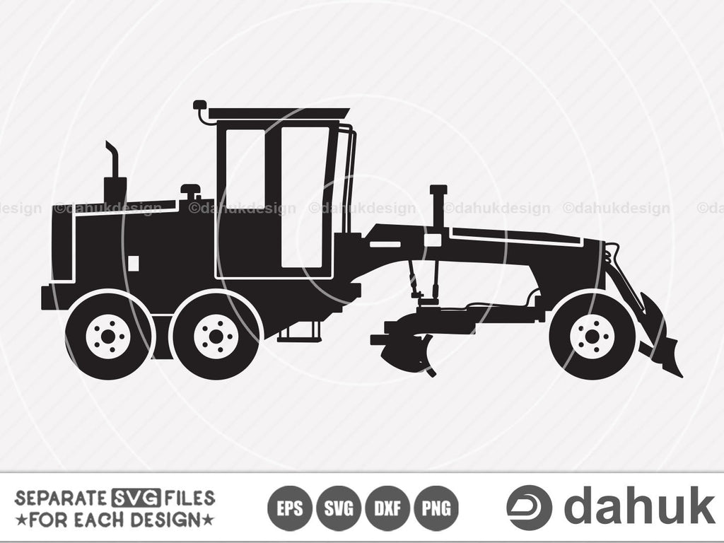 Motor Grader svg, Road Grader svg, Construction Vector, Cut file, for ...