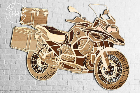 MOTORCYCLE Laser Cutting Wood Wall Art, Handmade Gift for Rider, Moto SVG LaserCutano 