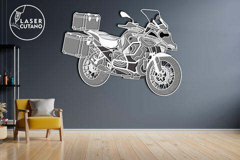 MOTORCYCLE Laser Cutting Wood Wall Art, Handmade Gift for Rider, Moto SVG LaserCutano 