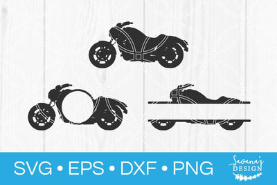 Motorcycle Monogram Bundle SVG SavanasDesign 
