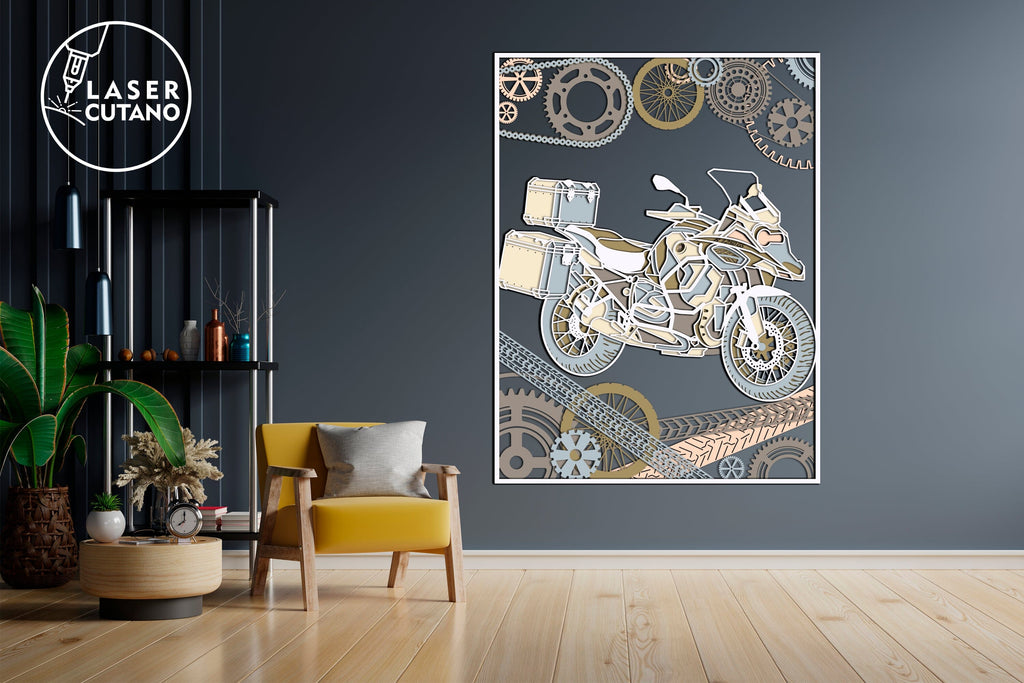 MOTORCYCLE Motorbike BMW R1250G Cut Template - So Fontsy