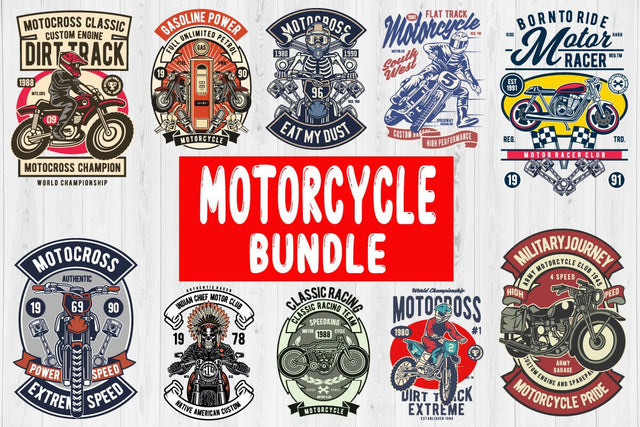 Motorcycle svg bundle 10 design SVG svgteam 