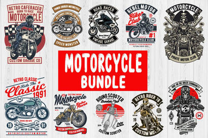 Motorcycle svg bundle 10 design SVG svgteam 