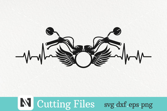 Motorcycle Svg, Motorcycle Heartbeat Svg, Heartbeat Svg SVG Pinoyart Kreatib 