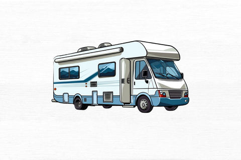 Motorhome Clipart bundle Sublimation Regulrcrative 