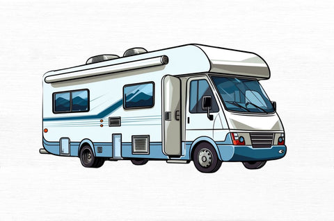 Motorhome Clipart bundle Sublimation Regulrcrative 