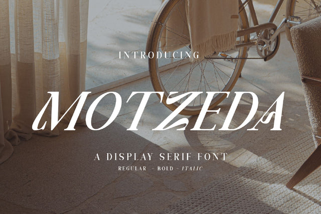 Motzeda Display Serif Font Irvan Randi 