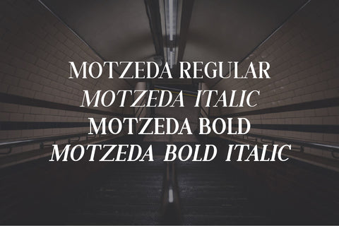 Motzeda Display Serif Font Irvan Randi 
