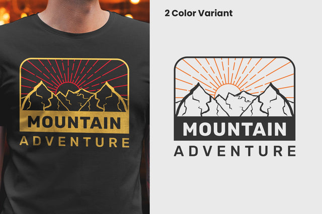 Mountain Adventure T-shirt Design SVG futivesvg 