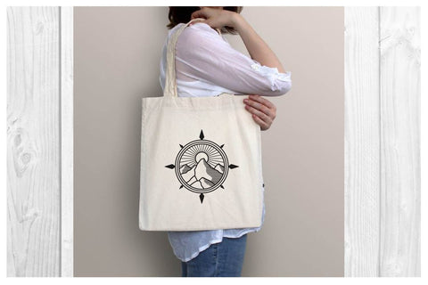 mountain and compass svg, dxf, eps, png SVG dadan_pm 