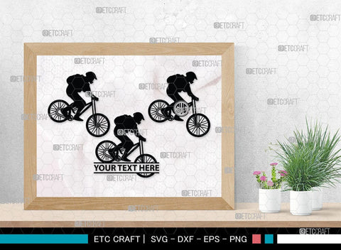 Mountain Biking Monogram, Mountain Biking Silhouette, Mountain Bike Svg, Mountain Bicycle Svg, Mountain Sport Svg, SB00047 SVG ETC Craft 