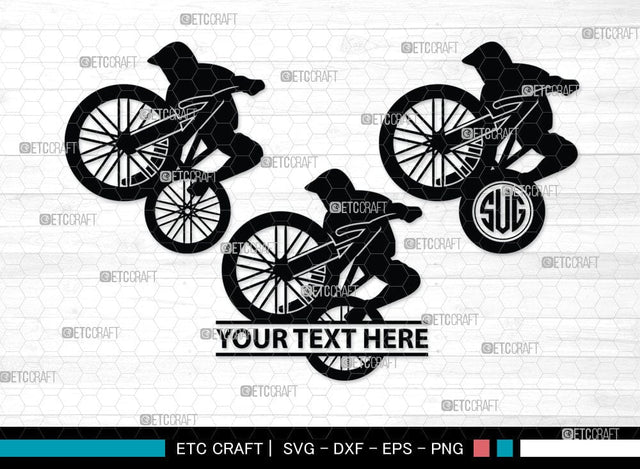 Mountain Biking Monogram, Mountain Biking Silhouette, Mountain Bike Svg, Mountain Bicycle Svg, Mountain Sport Svg, SB00047 SVG ETC Craft 
