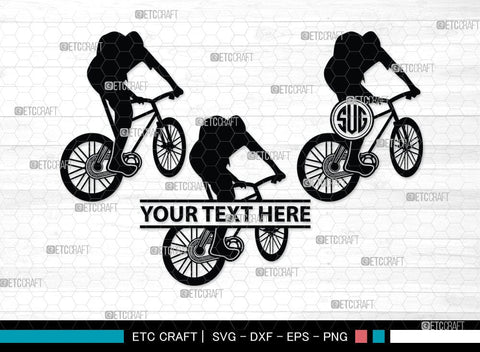 Mountain Biking Monogram, Mountain Biking Silhouette, Mountain Bike Svg, Mountain Bicycle Svg, Mountain Sport Svg, SB00047 SVG ETC Craft 