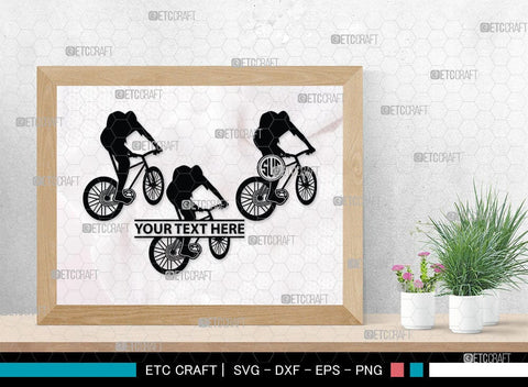 Mountain Biking Monogram, Mountain Biking Silhouette, Mountain Bike Svg, Mountain Bicycle Svg, Mountain Sport Svg, SB00047 SVG ETC Craft 