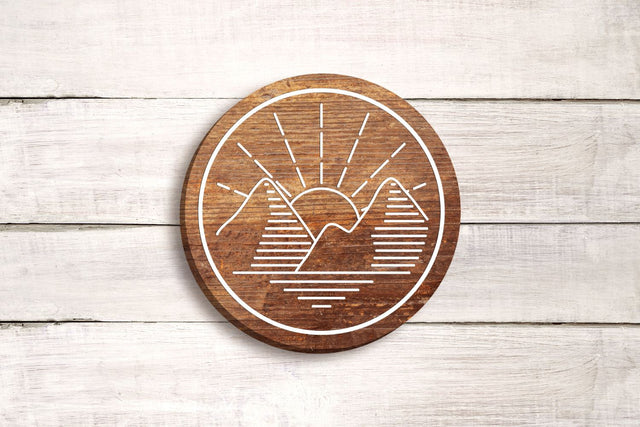 Mountain Circle SVG SVG Designed by Geeks 