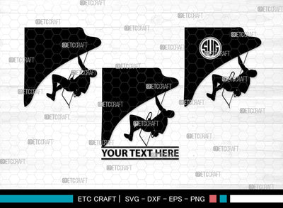 Mountain Climbing Monogram, Mountain Climbing Silhouette, Mountain Climbing SVG, Mountain Svg, Climbing Svg, SB00390 SVG ETC Craft 