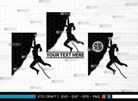 Mountain Climbing Monogram, Mountain Climbing Silhouette, Mountain Climbing SVG, Mountain Svg, Climbing Svg, SB00390 SVG ETC Craft 