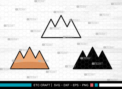 Mountain Icons Color, Mountain Svg, Mountain Logo Svg, Mountains, mountain and forest, Mountain Bundle, Icon Bundle, Svg Cut File, Dxf, Eps, Png, SVG ETC Craft 