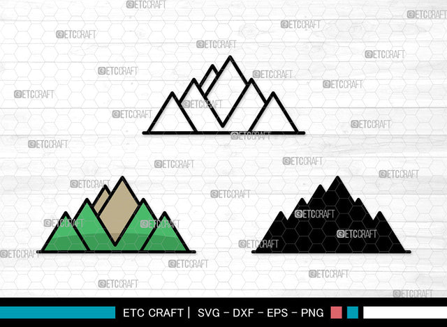 Mountain Icons Color, Mountain Svg, Mountain Logo Svg, Mountains, mountain and forest, Mountain Bundle, Icon Bundle, Svg Cut File, Dxf, Eps, Png, SVG ETC Craft 