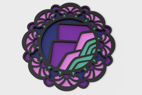 Mountain Mandala layered SVG cut files SVG Angel on Empire 