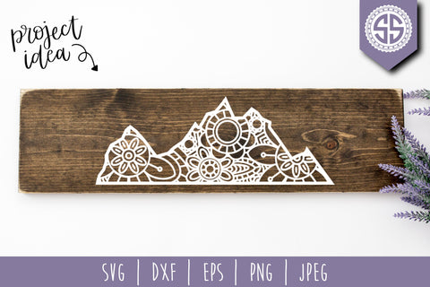 Mountain Mandala Zentangle Mini Bundle - Set of 7 SVG SavoringSurprises 