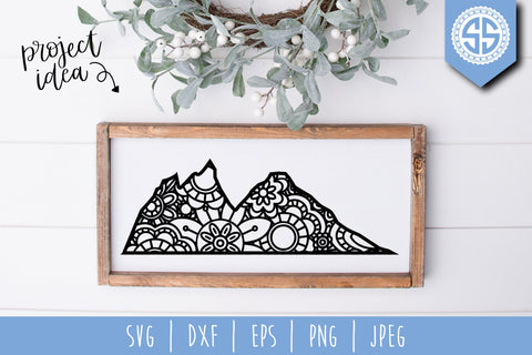 Mountain Mandala Zentangle Mini Bundle - Set of 7 SVG SavoringSurprises 