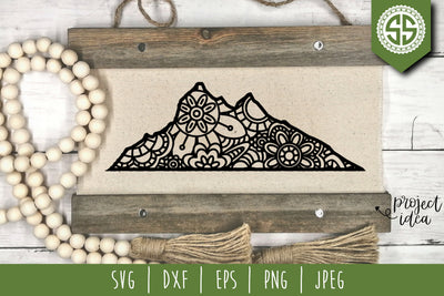 Mountain Mandala Zentangle SVG SavoringSurprises 