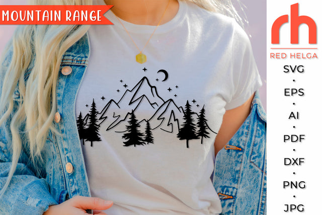 Mountain Scene SVG - Adventure Awaits Cut File SVG RedHelgaArt 