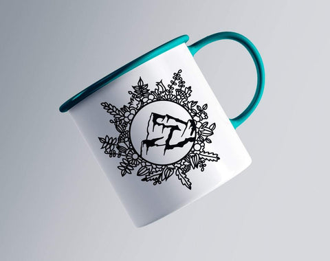 Mountain svg, dxf files for plasma, cnc files for wood, adventure svg, camping svg, floral wreath svg, floral svg, boho svg SVG CutLeafSvg 